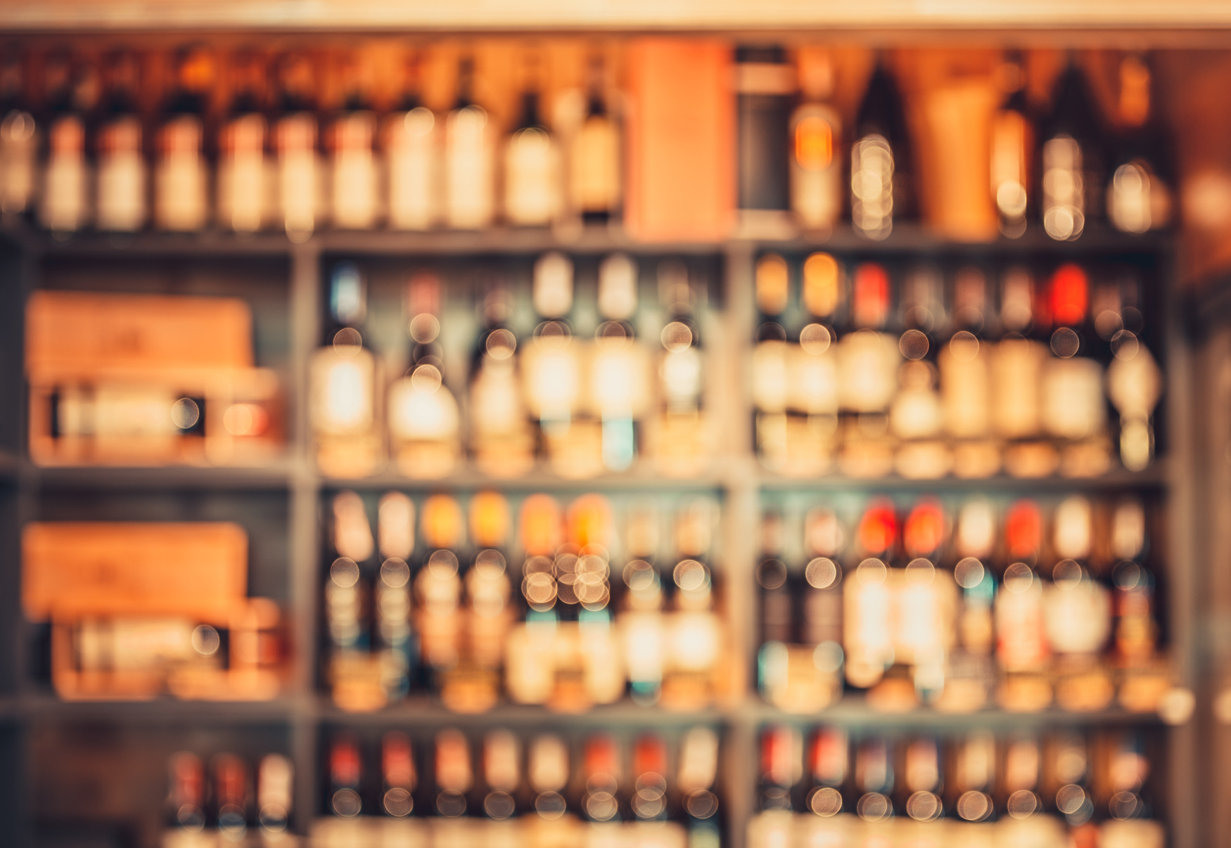 wine on store shelves
